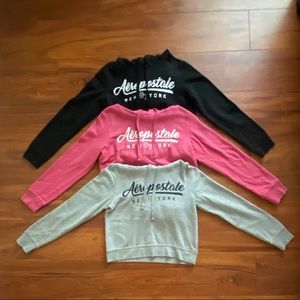 aeropostale cropped hoodie bundle
